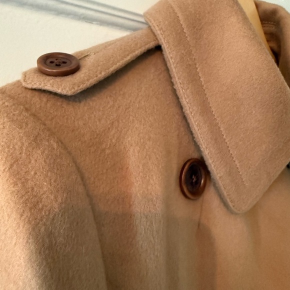J CREW Women’s CAMEL TAN 100% Wool Pea coat size XL NWOT - Picture 6 of 6